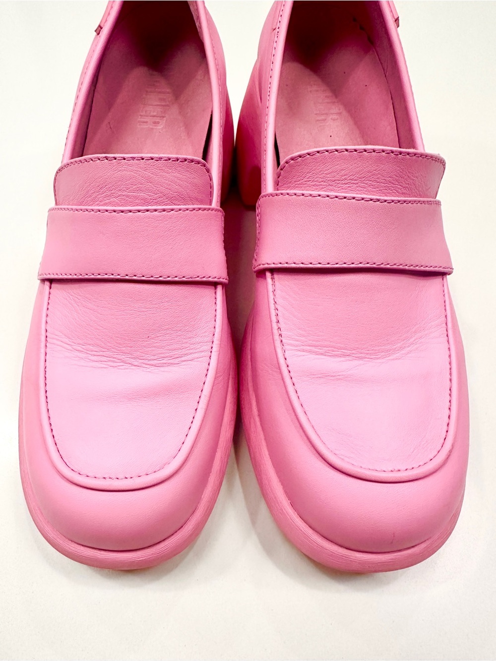 CAMPER Thelma Pink Leather Loafer Size EU40 - Picture 6 of 7